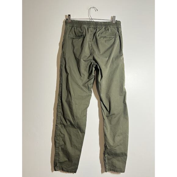 Pact Women's EUC Olive Green Elastic Waist Drawstring Tie Twill Pants Size S - Picture 4 of 7